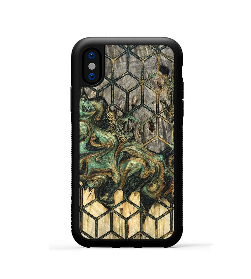 iPhone Xs Wood Phone Case - Rowan (Pattern, 827328)