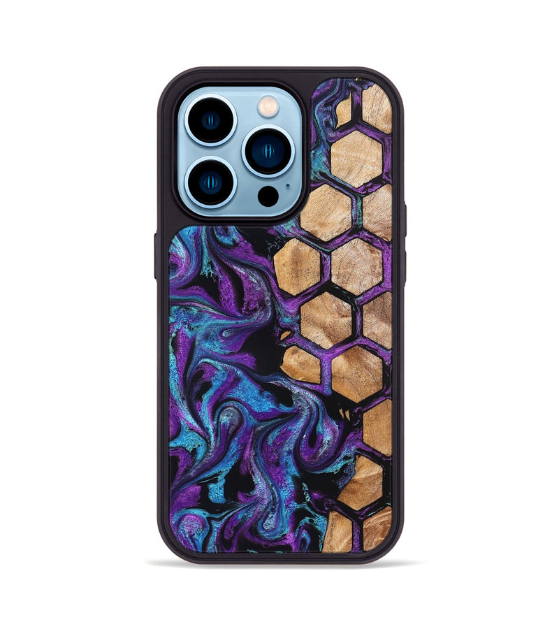 iPhone 14 Pro Wood Phone Case - Eldora (Pattern, 827329)