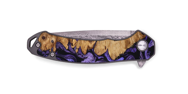 EDC Wood Pocket Knife - Dessie (Purple, 827330)