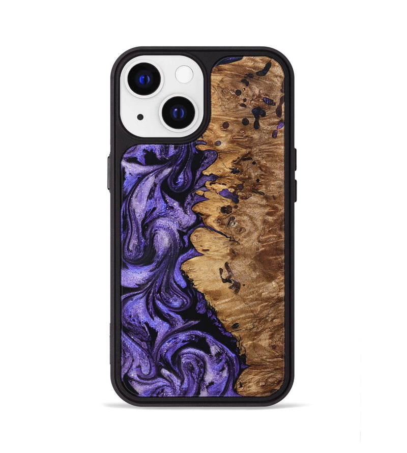 iPhone 13 Wood Phone Case - Dessie (Purple, 827330)