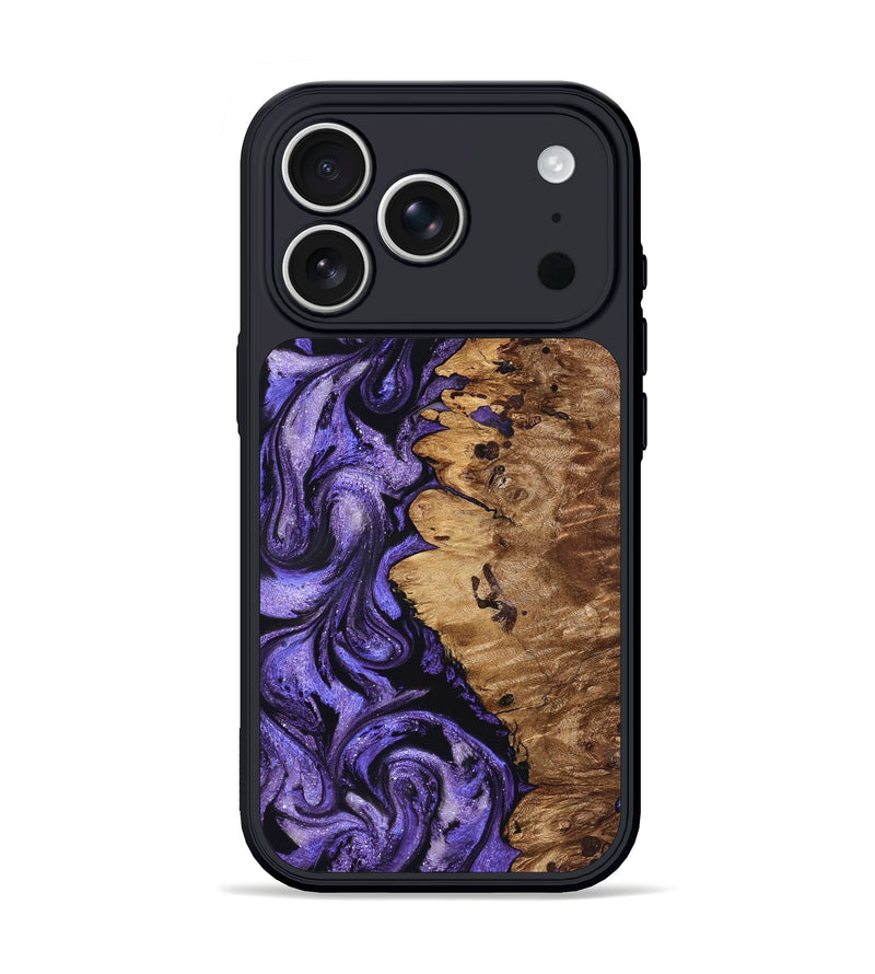 iPhone 17 Pro Wood Phone Case - Dessie (Purple, 827330)
