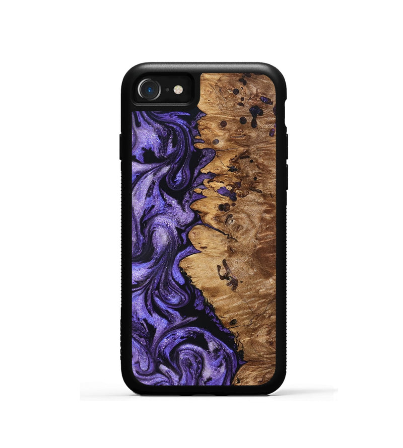 iPhone SE Wood Phone Case - Dessie (Purple, 827330)