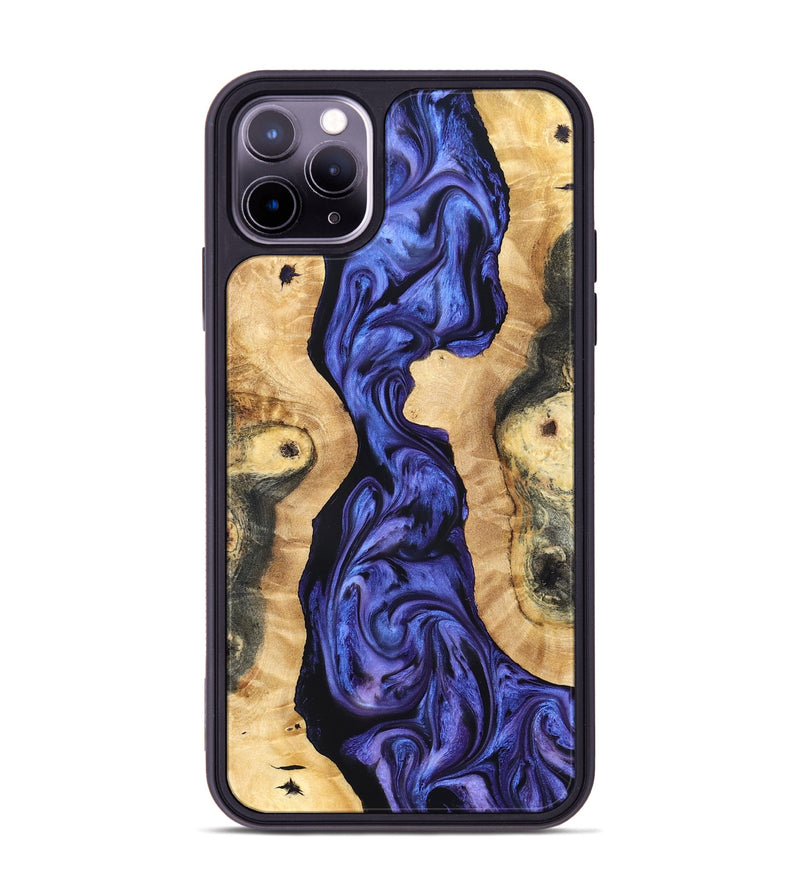 iPhone 11 Pro Max Wood Phone Case - Anton (Purple, 827331)