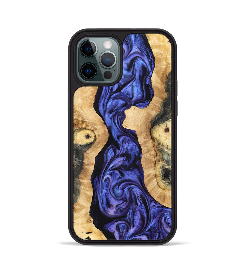 iPhone 12 Pro Wood Phone Case - Anton (Purple, 827331)