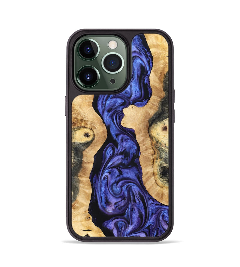 iPhone 13 Pro Wood Phone Case - Anton (Purple, 827331)
