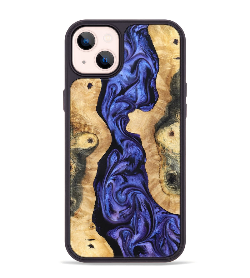 iPhone 14 Plus Wood Phone Case - Anton (Purple, 827331)