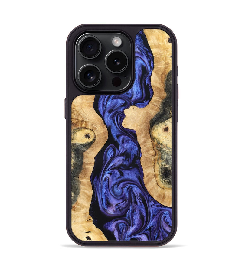 iPhone 15 Pro Wood Phone Case - Anton (Purple, 827331)