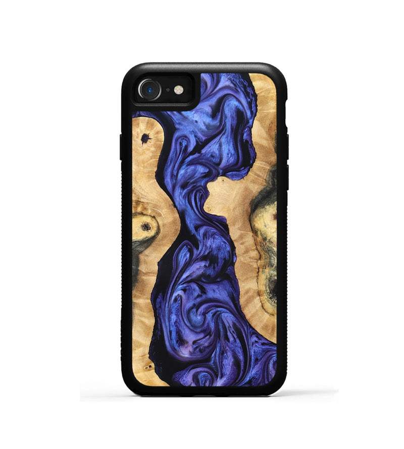 iPhone SE Wood Phone Case - Anton (Purple, 827331)