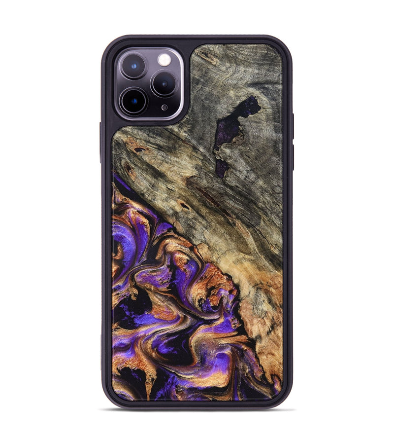 iPhone 11 Pro Max Wood Phone Case - Oscar (Purple, 827332)