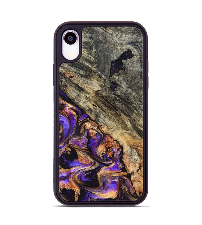 iPhone Xr Wood Phone Case - Oscar (Purple, 827332)