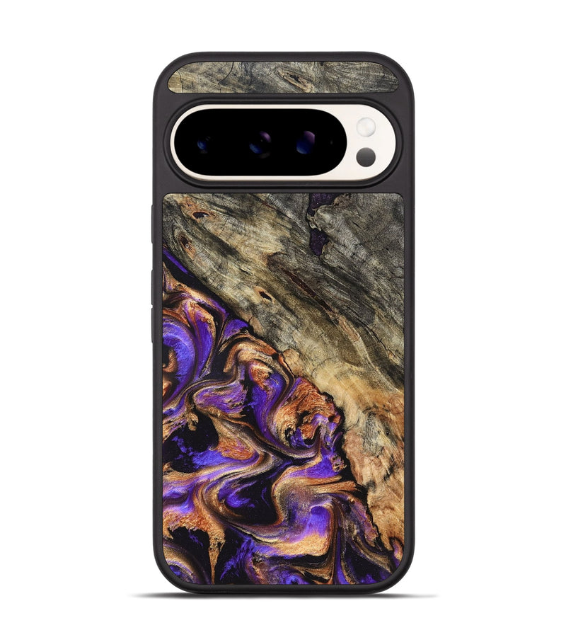 Pixel 9 Wood Phone Case - Oscar (Purple, 827332)