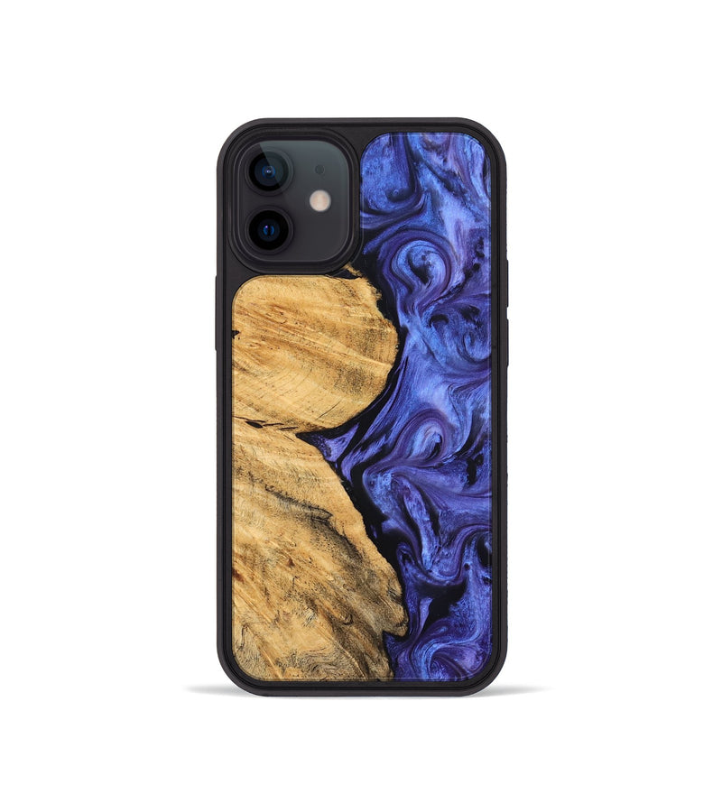 iPhone 12 mini Wood Phone Case - Chana (Purple, 827333)