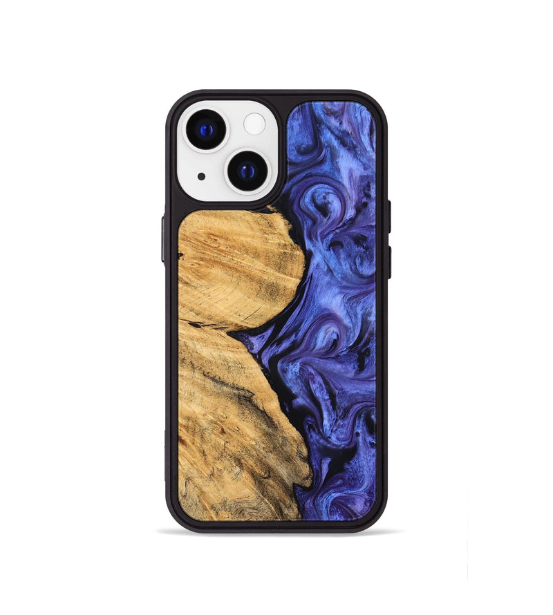 iPhone 13 mini Wood Phone Case - Chana (Purple, 827333)