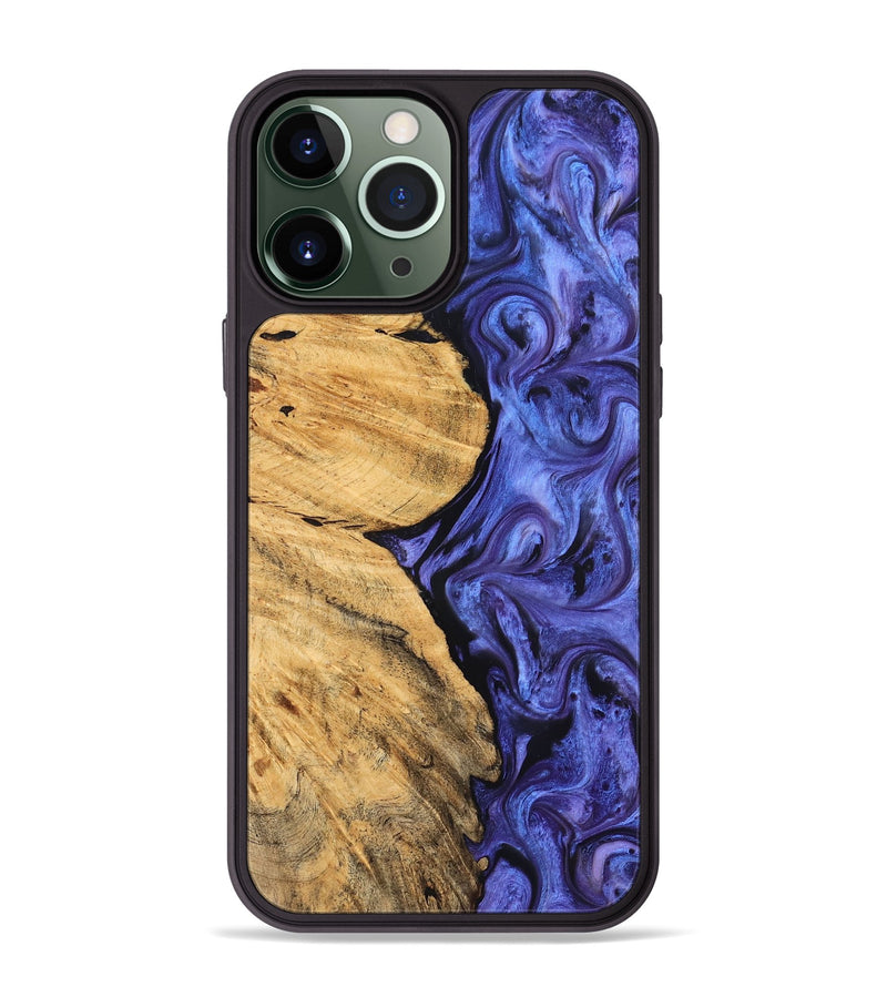 iPhone 13 Pro Max Wood Phone Case - Chana (Purple, 827333)