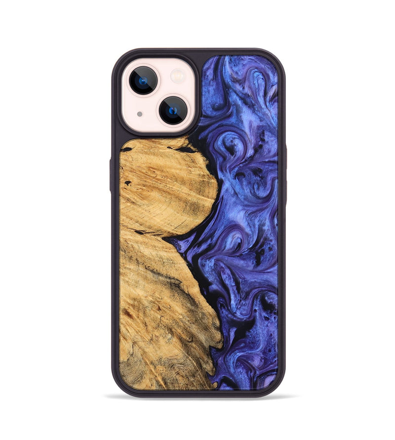 iPhone 14 Wood Phone Case - Chana (Purple, 827333)