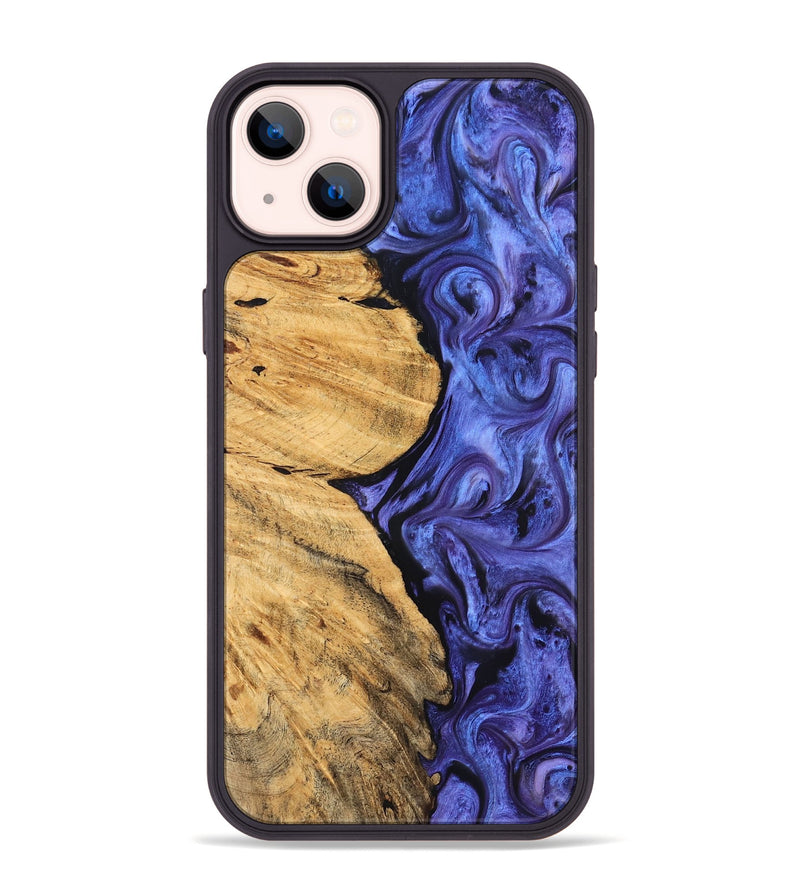 iPhone 14 Plus Wood Phone Case - Chana (Purple, 827333)