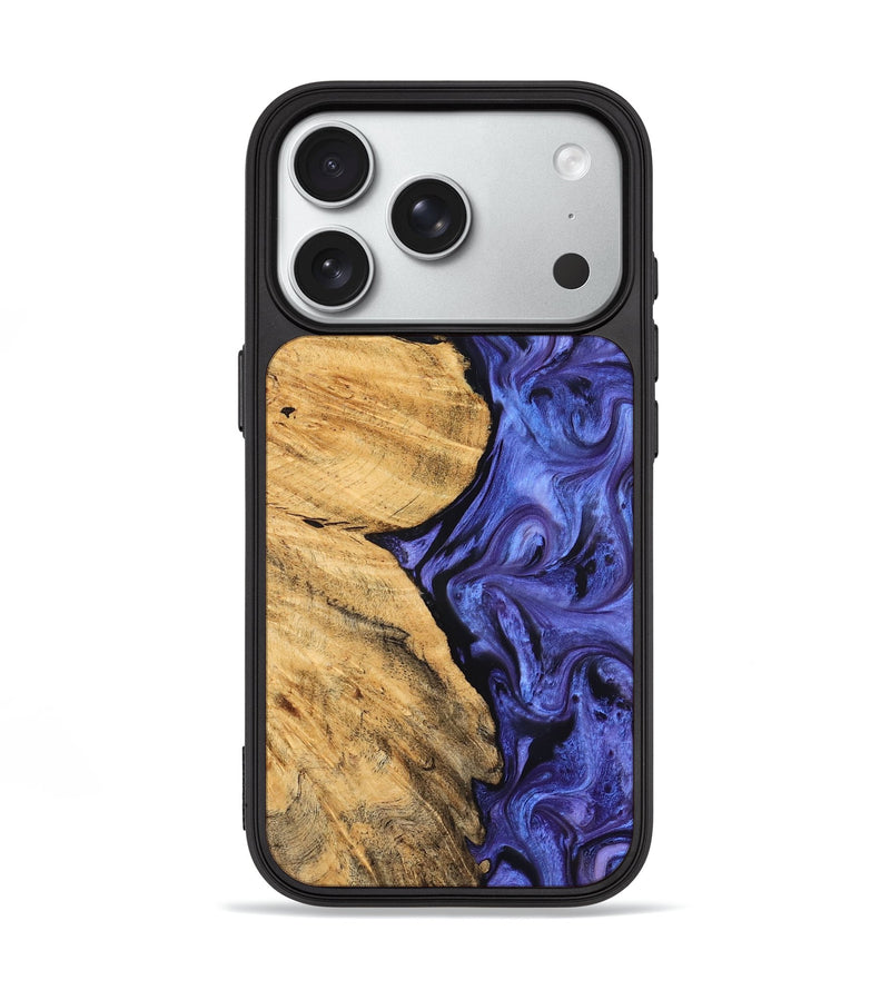 iPhone 18 Pro Wood Phone Case - Chana (Purple, 827333)