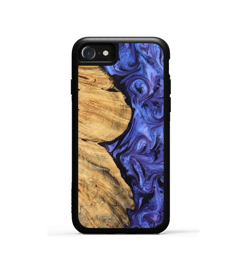 iPhone SE Wood Phone Case - Chana (Purple, 827333)