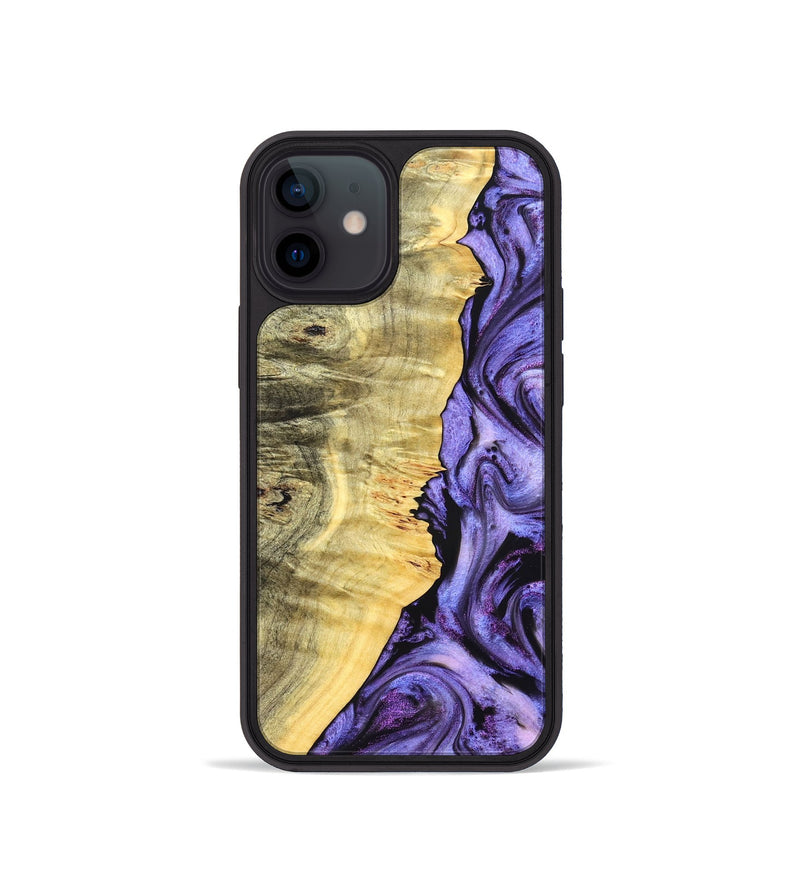 iPhone 12 mini Wood Phone Case - Dixie (Purple, 827334)