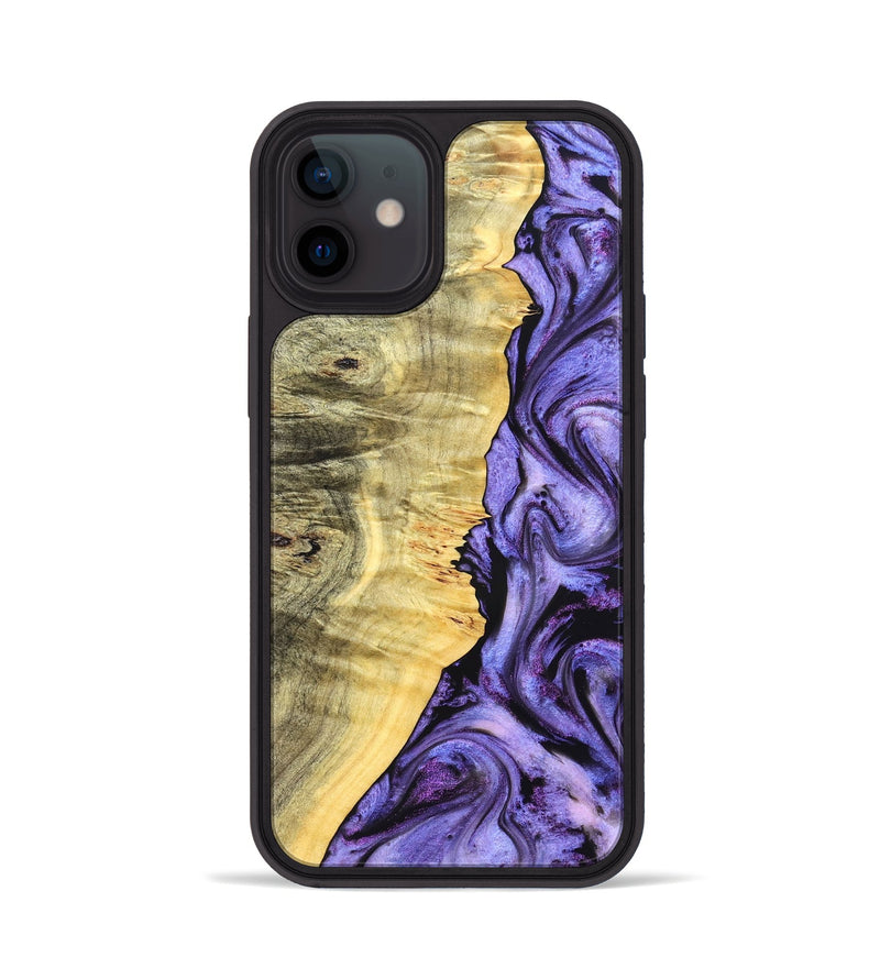iPhone 12 Wood Phone Case - Dixie (Purple, 827334)