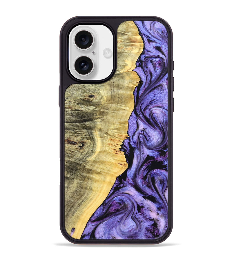 iPhone 16 Plus Wood Phone Case - Dixie (Purple, 827334)