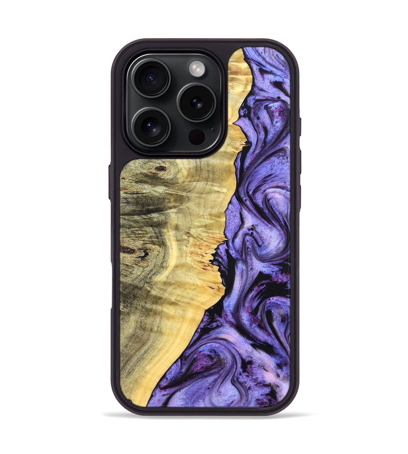 iPhone 16 Pro Wood Phone Case - Dixie (Purple, 827334)