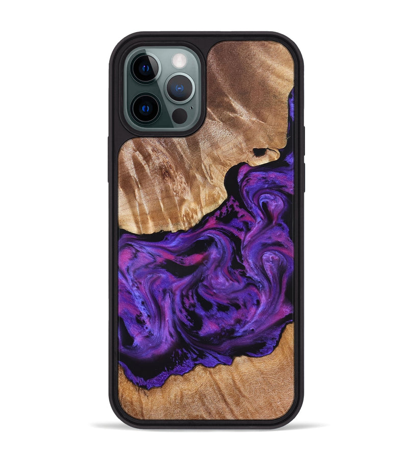 iPhone 12 Pro Max Wood Phone Case - Doc (Purple, 827335)