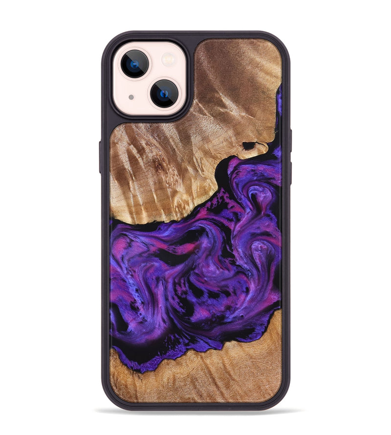 iPhone 14 Plus Wood Phone Case - Doc (Purple, 827335)