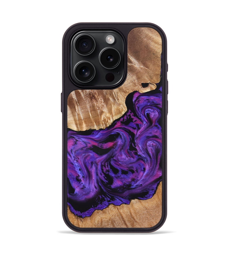 iPhone 15 Pro Wood Phone Case - Doc (Purple, 827335)