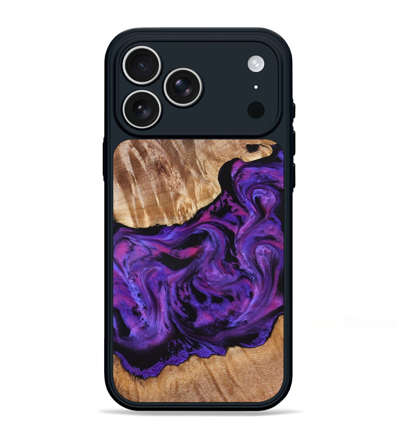 iPhone 17 Pro Max Wood Phone Case - Doc (Purple, 827335)