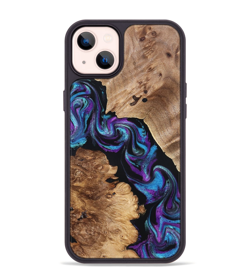 iPhone 14 Plus Wood Phone Case - Jorden (Purple, 827336)