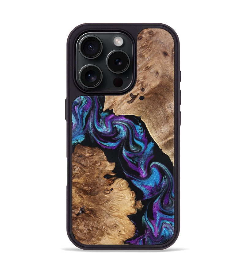 iPhone 16 Pro Wood Phone Case - Jorden (Purple, 827336)