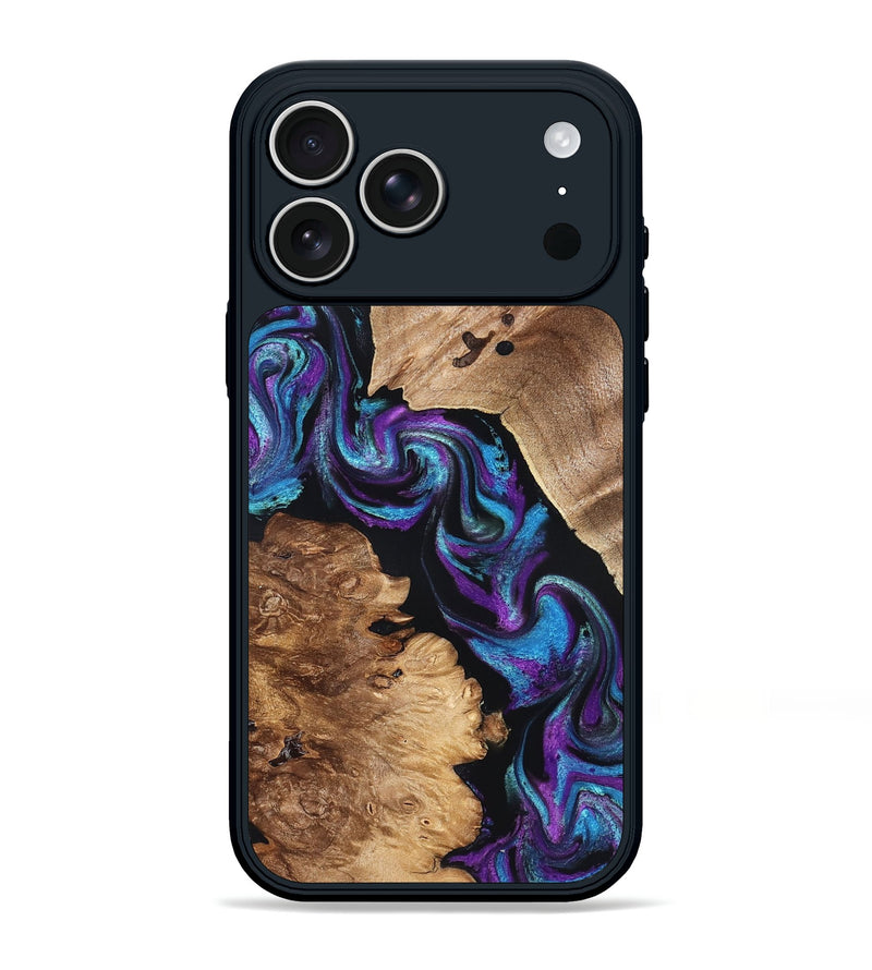 iPhone 17 Pro Max Wood Phone Case - Jorden (Purple, 827336)