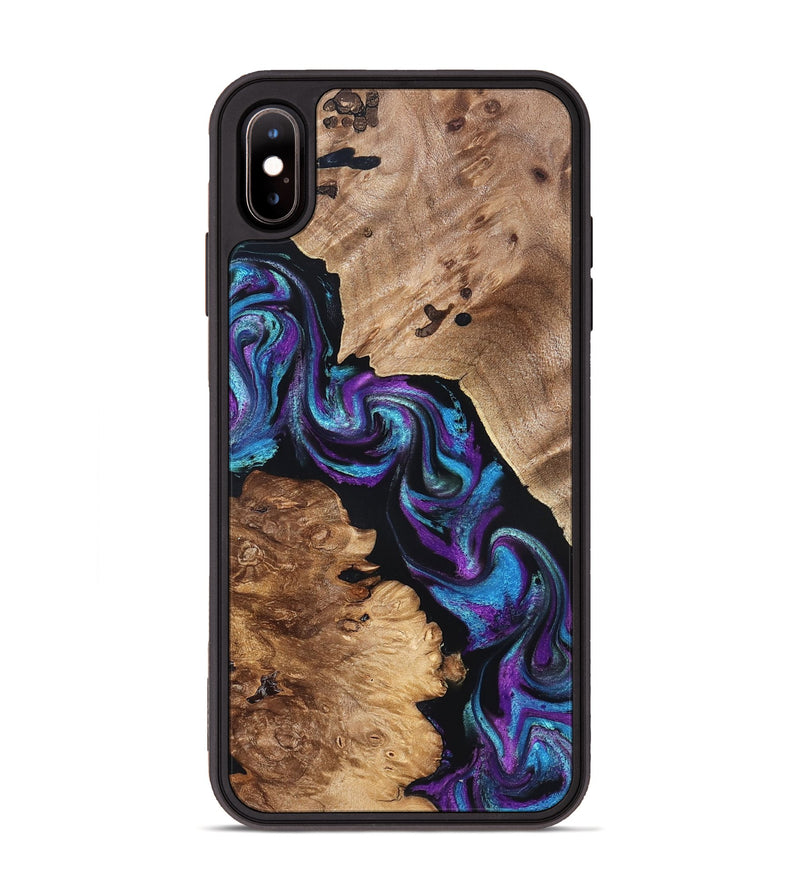 iPhone Xs Max Wood Phone Case - Jorden (Purple, 827336)