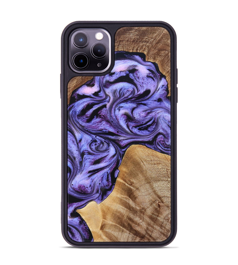 iPhone 11 Pro Max Wood Phone Case - Liberty (Purple, 827337)