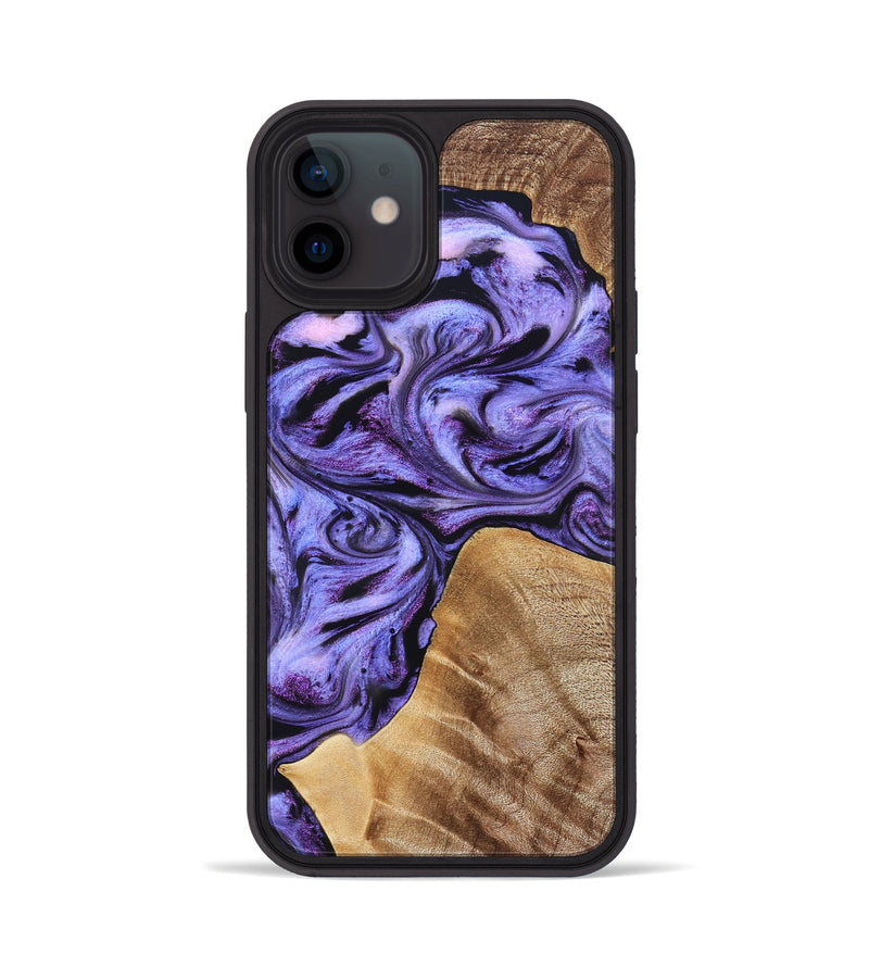 iPhone 12 Wood Phone Case - Liberty (Purple, 827337)
