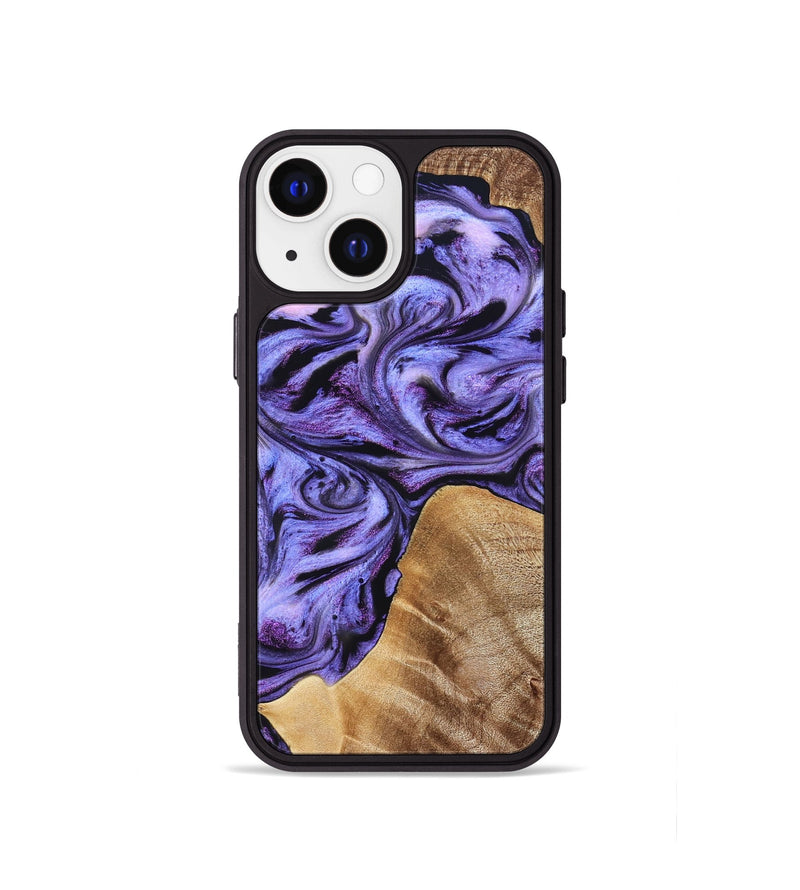 iPhone 13 mini Wood Phone Case - Liberty (Purple, 827337)