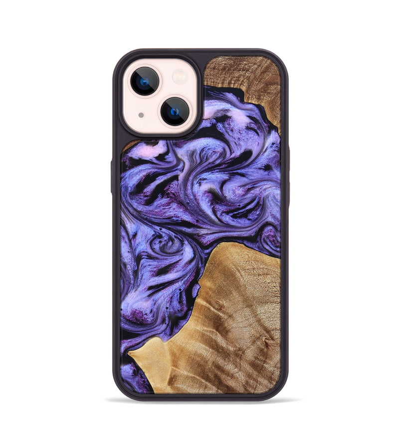 iPhone 14 Wood Phone Case - Liberty (Purple, 827337)