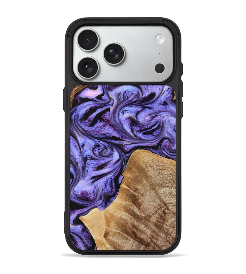 iPhone 18 Pro Max Wood Phone Case - Liberty (Purple, 827337)
