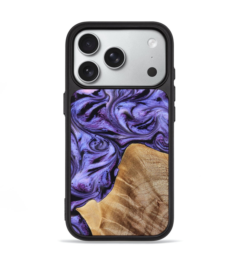 iPhone 18 Pro Wood Phone Case - Liberty (Purple, 827337)