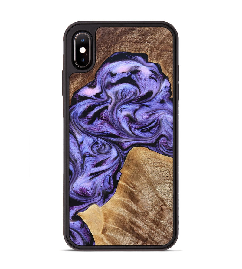iPhone Xs Max Wood Phone Case - Liberty (Purple, 827337)
