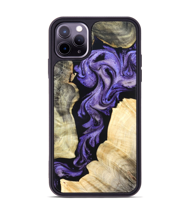 iPhone 11 Pro Max Wood Phone Case - Devyn (Purple, 827338)