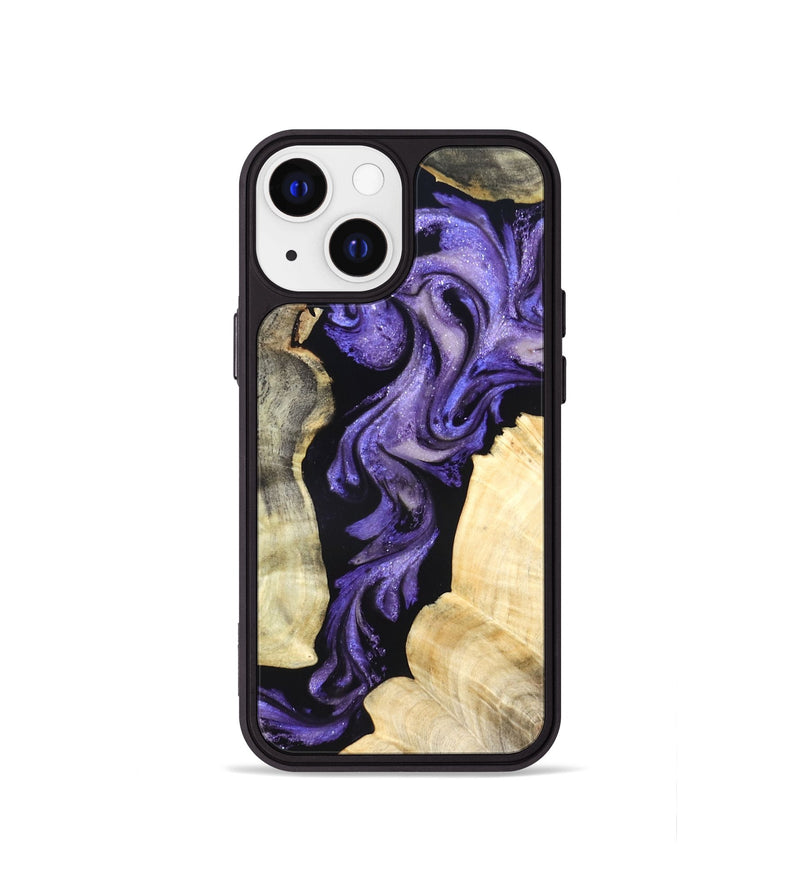 iPhone 13 mini Wood Phone Case - Devyn (Purple, 827338)