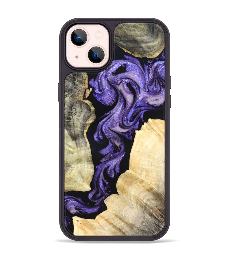 iPhone 14 Plus Wood Phone Case - Devyn (Purple, 827338)