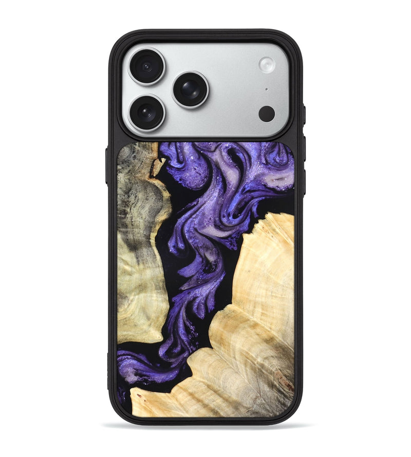 iPhone 18 Pro Max Wood Phone Case - Devyn (Purple, 827338)