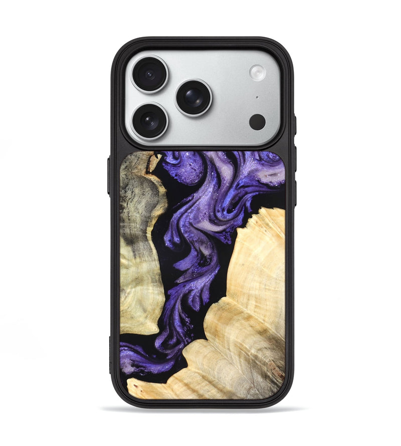 iPhone 18 Pro Wood Phone Case - Devyn (Purple, 827338)