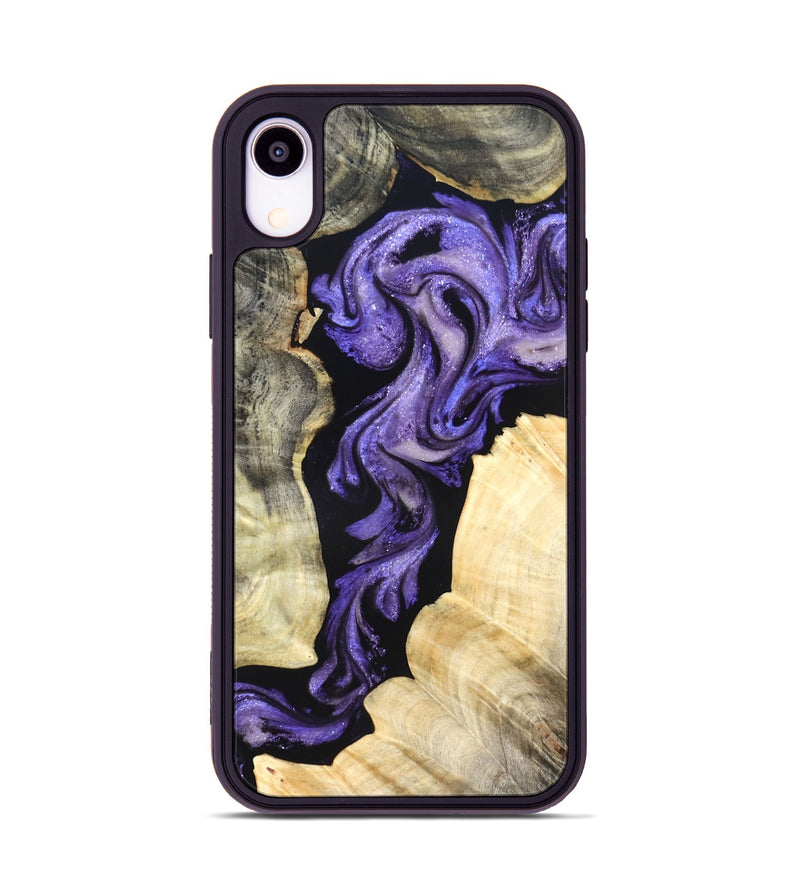 iPhone Xr Wood Phone Case - Devyn (Purple, 827338)