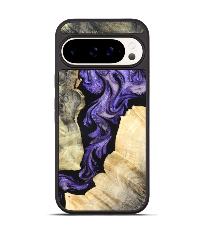 Pixel 9 Wood Phone Case - Devyn (Purple, 827338)
