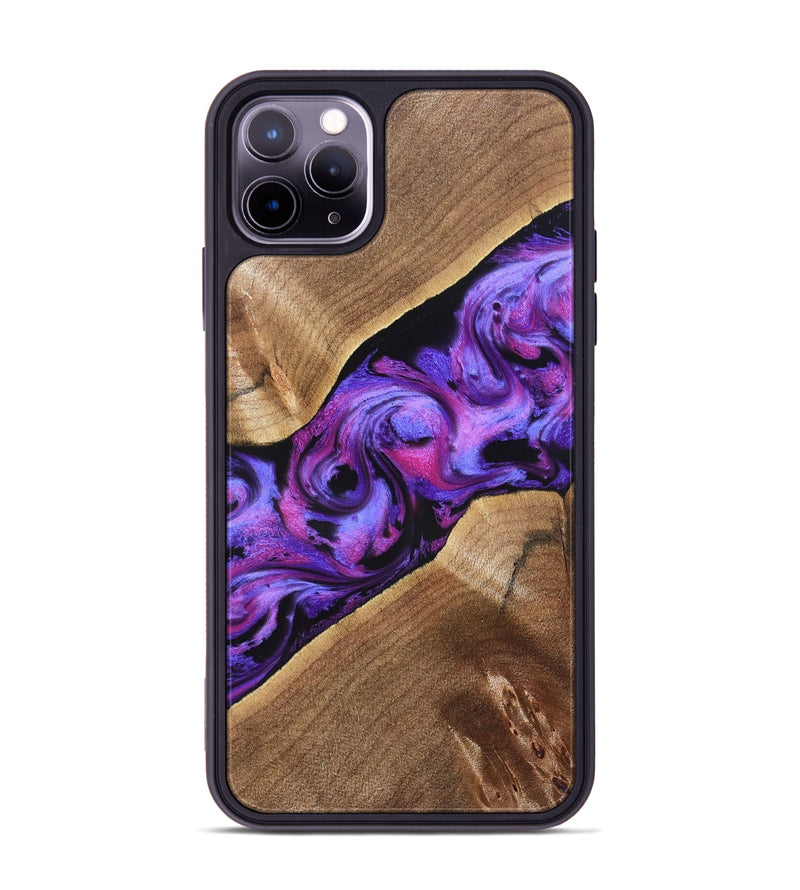 iPhone 11 Pro Max Wood Phone Case - Corey (Purple, 827339)