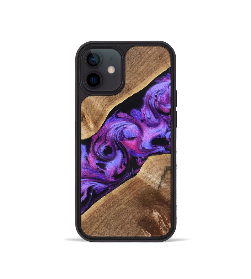 iPhone 12 mini Wood Phone Case - Corey (Purple, 827339)